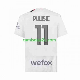 Camisolas de futebol AC Milan Christian Pulisic 11 Equipamento Alternativa 2023/24 Manga Curta